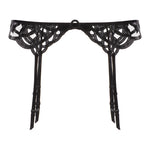 Bild in den Galerie-Viewer laden, Alia – Strumpfhalter aus Netzstoff und Spitze