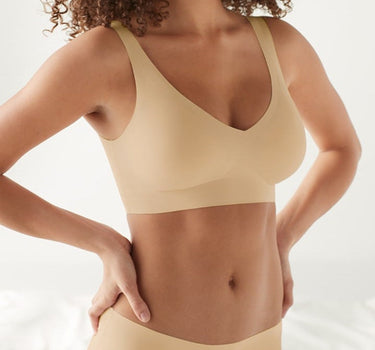 Norah Silken Seamless Bra - Beige