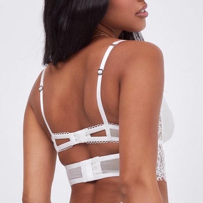 Isabela Bustier-BH aus Spitze - Weiß
